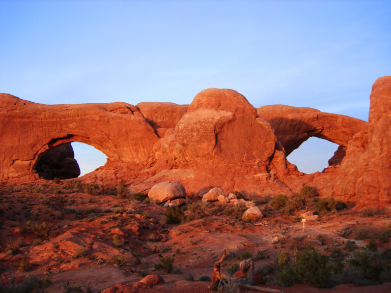 North and South Windows in Arches National Park