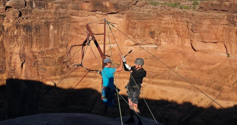 Moab-rope-swing-high-five