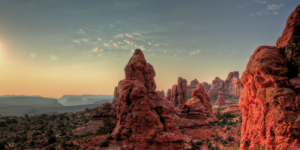 Parade of Elephants rock formation in Arches National Park